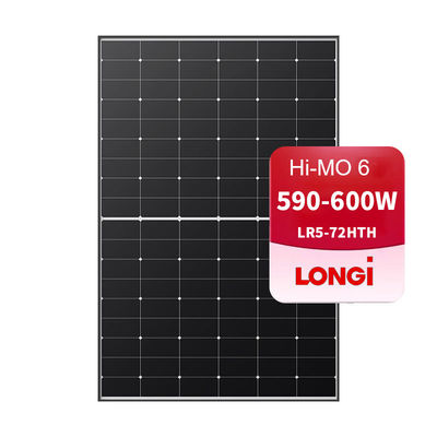 Pannello solare di tipo Longi Himo 6N 595Watt per moduli fotovoltaici solari sostenibili