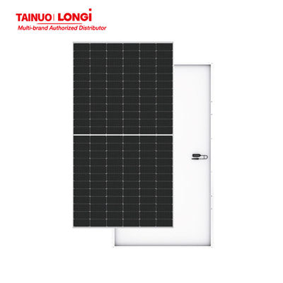Panelli solari di livello 1 Longi 570w con vetro di ferro temperato da 3,2 mm e scatola di giunzione IP68
