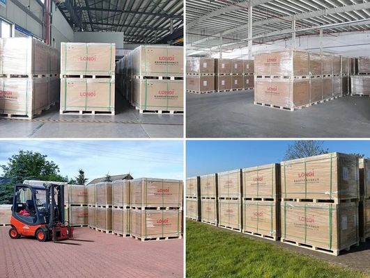 Anodizzato Alluminio Legato Cornice Longi 550W Tier 1 pannelli solari per la generazione di energia sostenibile