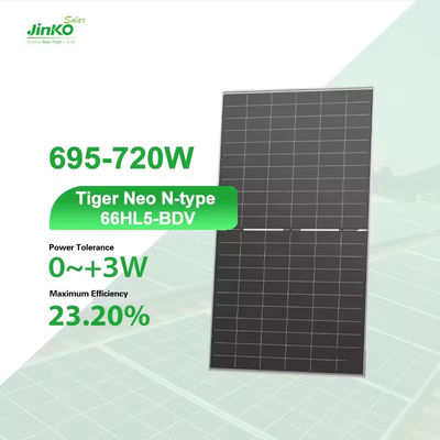 23.20% di efficienza del pannello Jinko N tipo pannello solare bifacciale a mezza cella per grandi potenze