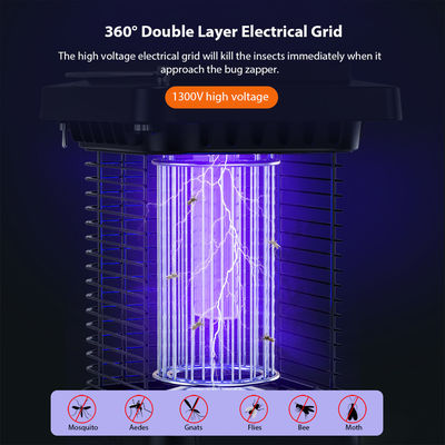 ABS Shell Solar Mosquito Bug Zapper Light Solar Rechargeable Bug Zapper