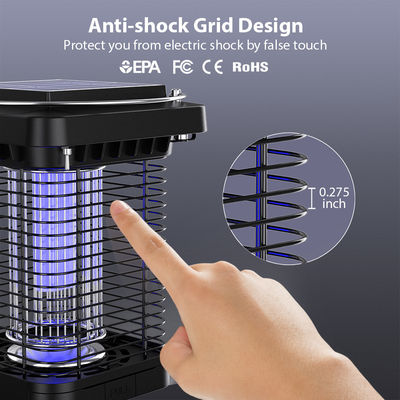 ABS Shell Solar Mosquito Bug Zapper Light Solar Rechargeable Bug Zapper