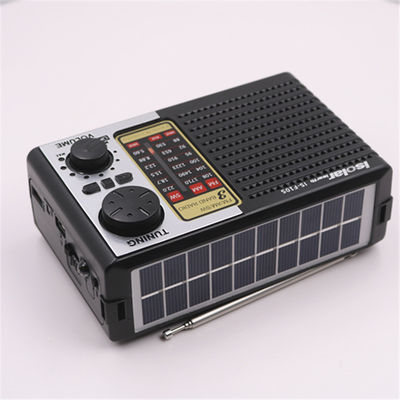 Home Fm Am Sw Radio portatile a energia solare 2W con altoparlante e luce a LED