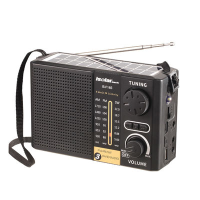 Radio portatile solare per la casa ricaricabile a usb con altoparlante