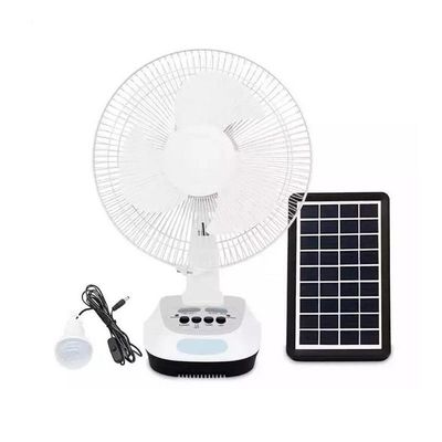 Best-seller AC/DC Operatore Metallico Grill 12 Pollici 3 Lame Ricaricabile Casa Ventilatori Solari Ventilatore Elettrico Ricaricabile