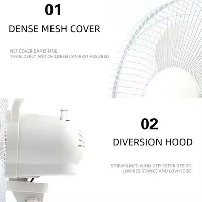 Popolare ventilatore solare da tavolo da 12 pollici con pannello e luce LED