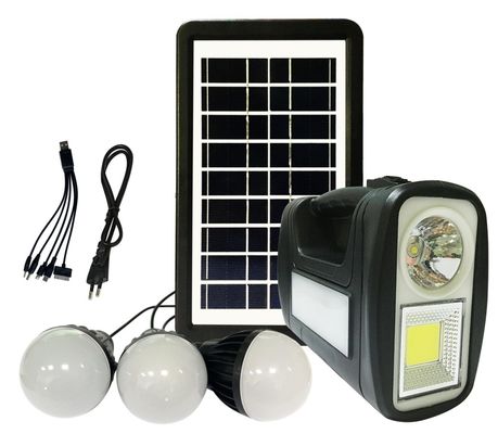 Kit di illuminazione solare compatta con lampadina a led