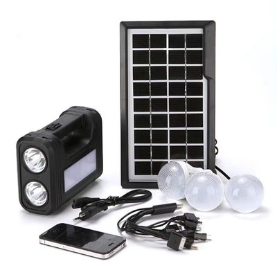 Sistema di illuminazione solare per la casa personalizzato Kit di illuminazione con pannelli solari a silicio policristallino