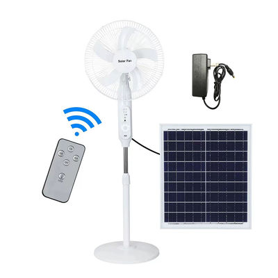 Ventilatore ricaricabile a energia solare da 16 pollici 12V con motore di raffreddamento ad aria batteria al litio