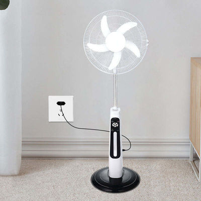 Ventilatore ricaricabile a energia solare da 16 pollici 12V con motore di raffreddamento ad aria batteria al litio