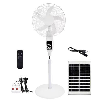 Ventilatore ricaricabile a energia solare da 16 pollici 12V con motore di raffreddamento ad aria batteria al litio