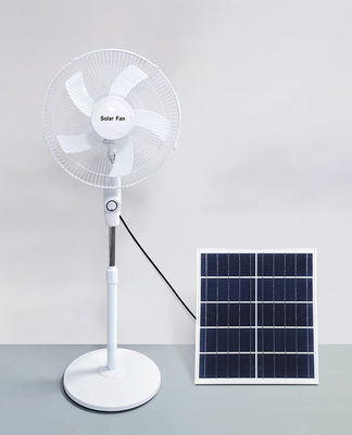 Ventilatore ricaricabile a energia solare da 16 pollici 12V con motore di raffreddamento ad aria batteria al litio