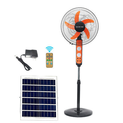 Ventilatore ricaricabile a energia solare da 16 pollici 12V con motore di raffreddamento ad aria batteria al litio