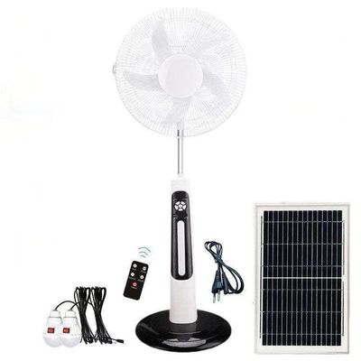 Ventilatore solare personalizzabile da 18 pollici Ventilatore solare da casa ricaricabile