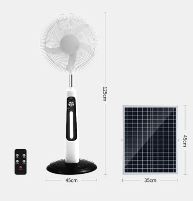 Alta efficienza domestica ventola solare ricaricabile Altezza regolabile regolazione di grande angolo