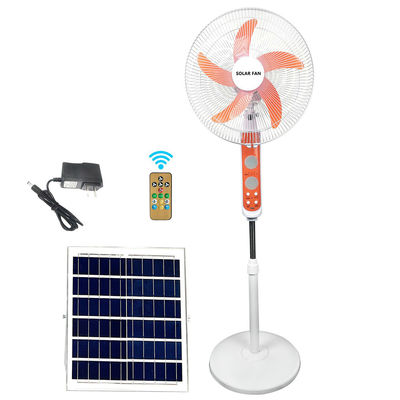 Ventilatore solare ricaricabile da 20W con illuminazione a LED 3 velocità Ventilatore solare a pavimento
