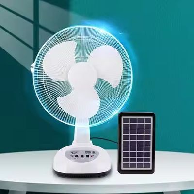 18W Ventilatore solare ricaricabile Ventilatore solare AC DC con luce a Led per la casa