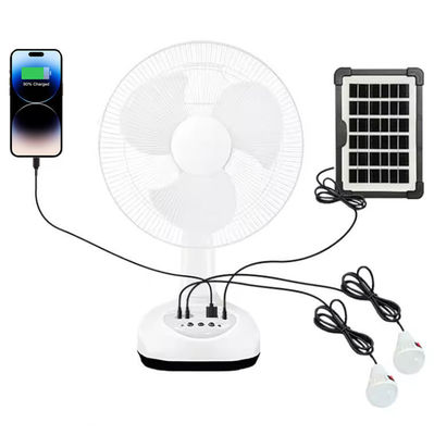 Ventilatore solare in plastica da 3 lame da 12 pollici con pannello solare di risparmio energetico
