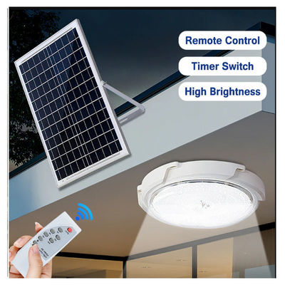 Luce interna ad alta luminosità alimentata da energia solare 100w 200w con telecomando